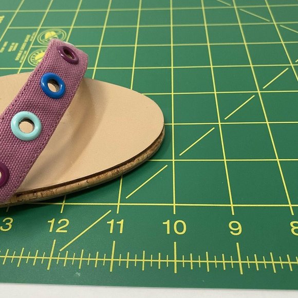 Marc Jacobs Pink Retro Cork Pumps Heels Grommet - Picture 11 of 12